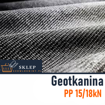 Geotkanina Drogowa Polipropylenowa PP 15/18 kN 5,25 x 10m