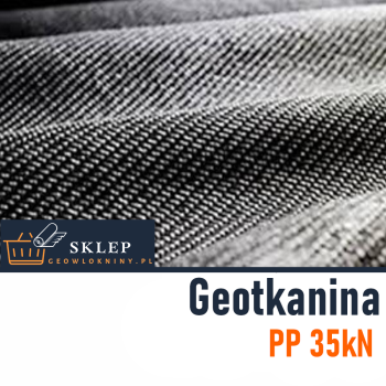 Geotkanina Drogowa Polipropylenowa PP 35 kN 5,25 m szerokości.
